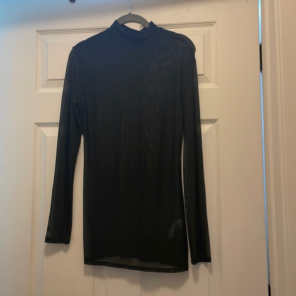 NWOT Mesh long sleeve top